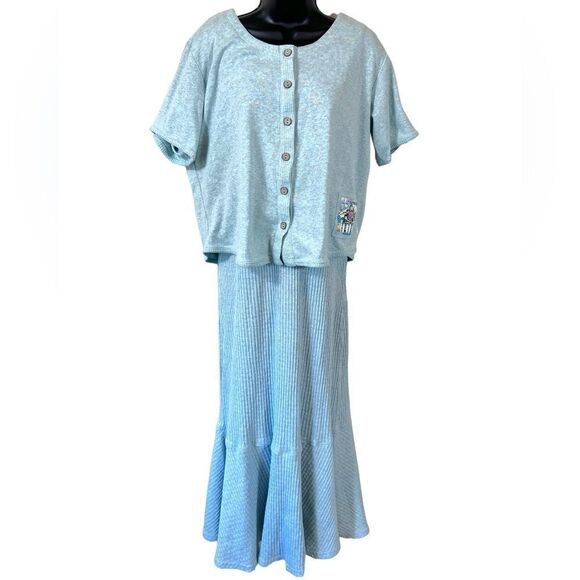 Vintage Produce Studio 2-PC Sleeveless Maxi Dress Set - Picture 1 of 16